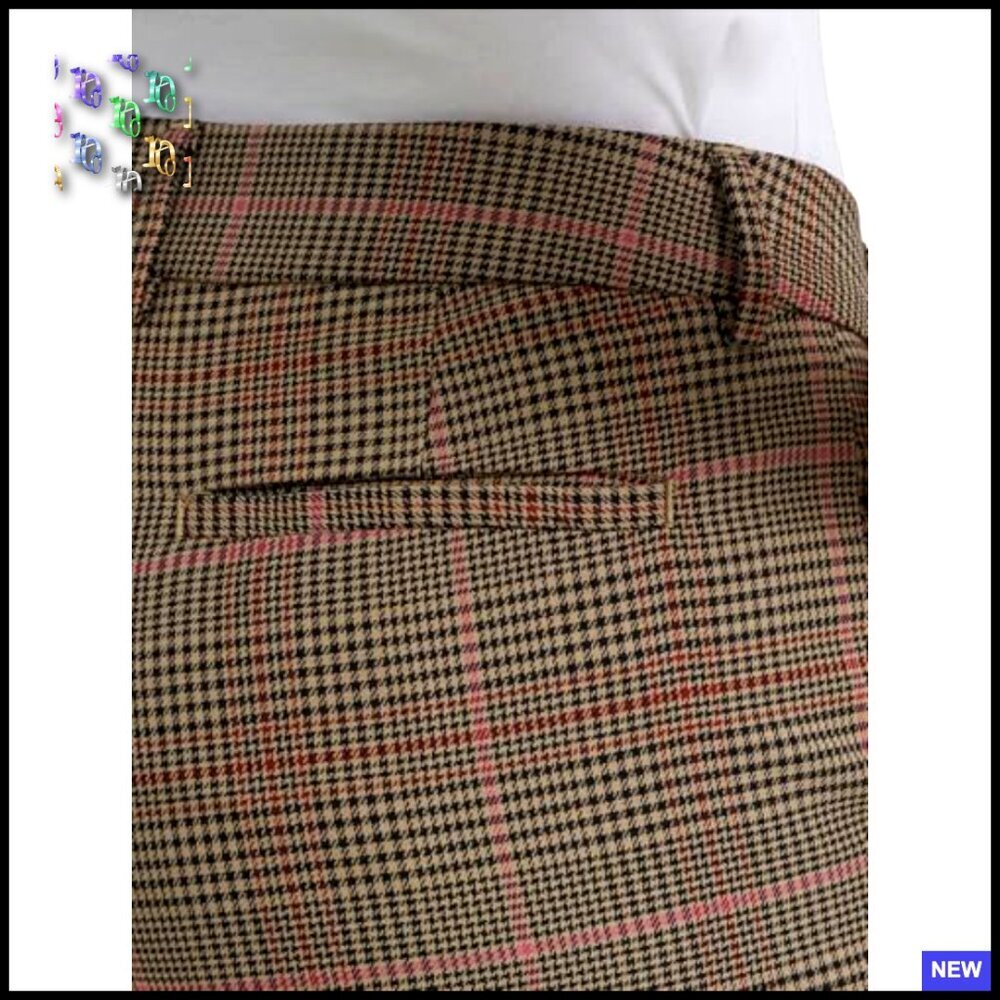 Relaxed Fit Straight Leg Pant Wrinkle Free Polyester Blend Casual Chic - Picture 4 of 5